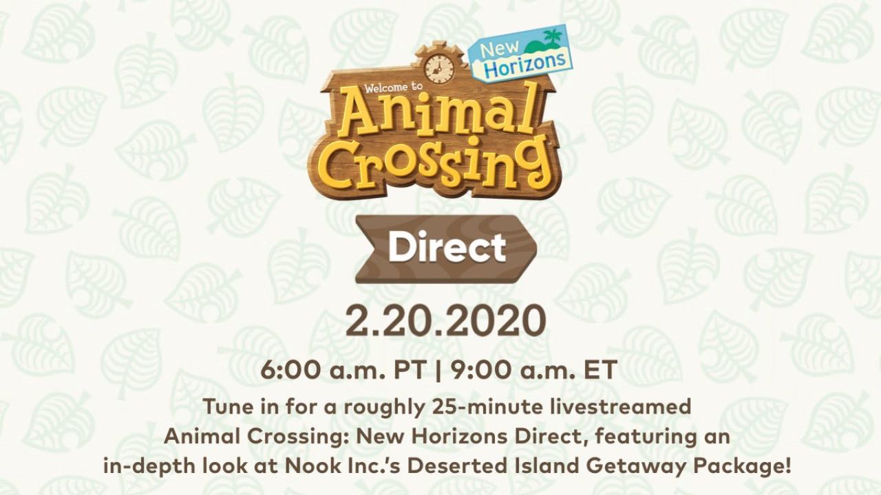 Animal Crossing Nintendo Direct Announced (Times in Link)