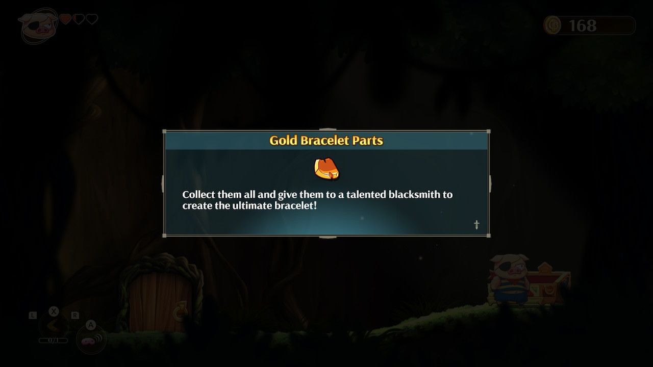 Monster Boy and the Cursed Kingdom - Gold Bracelet Parts Guide