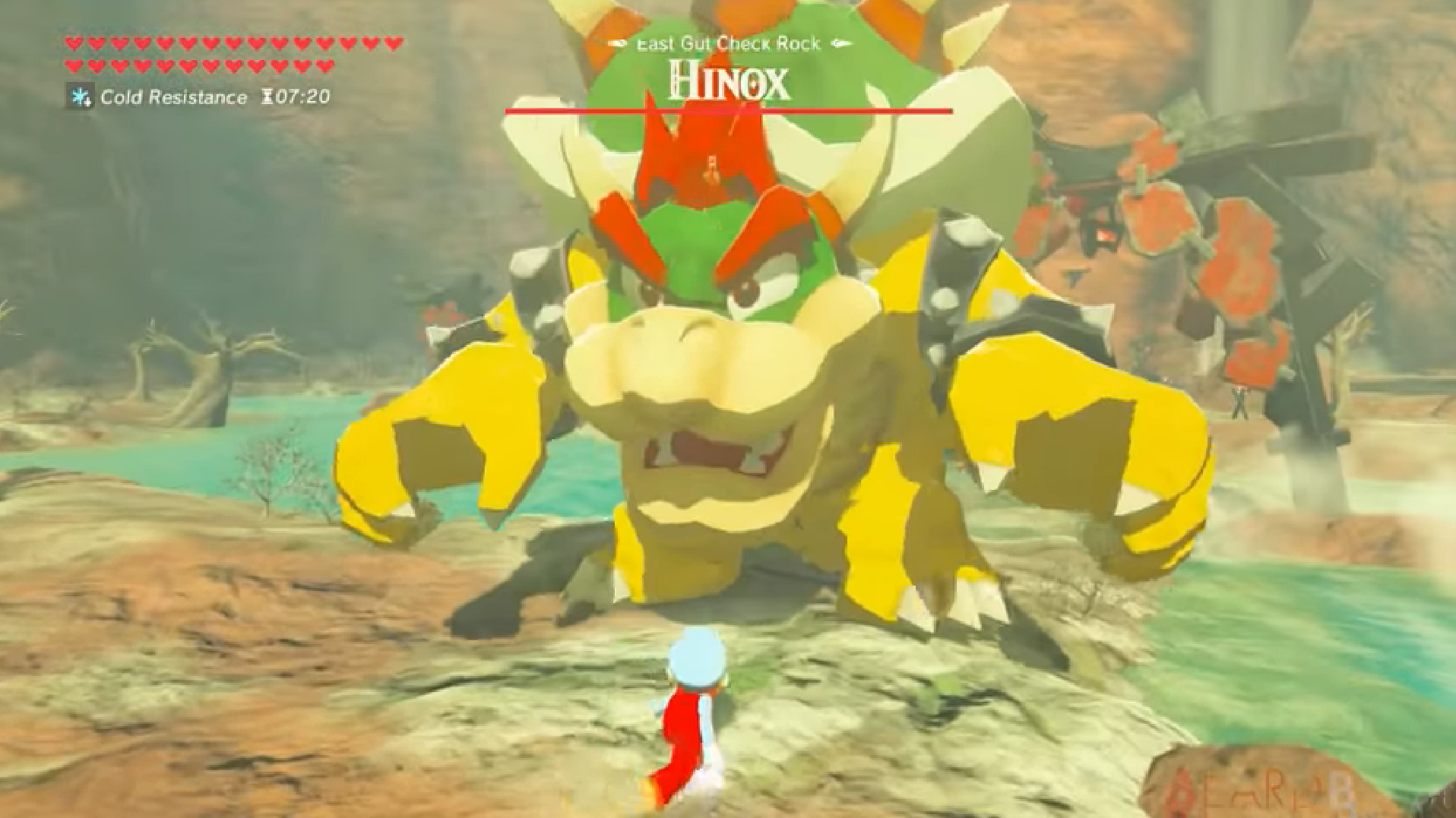 New Zelda: Breath of the Wild mod lets you battle Bowser as Mario