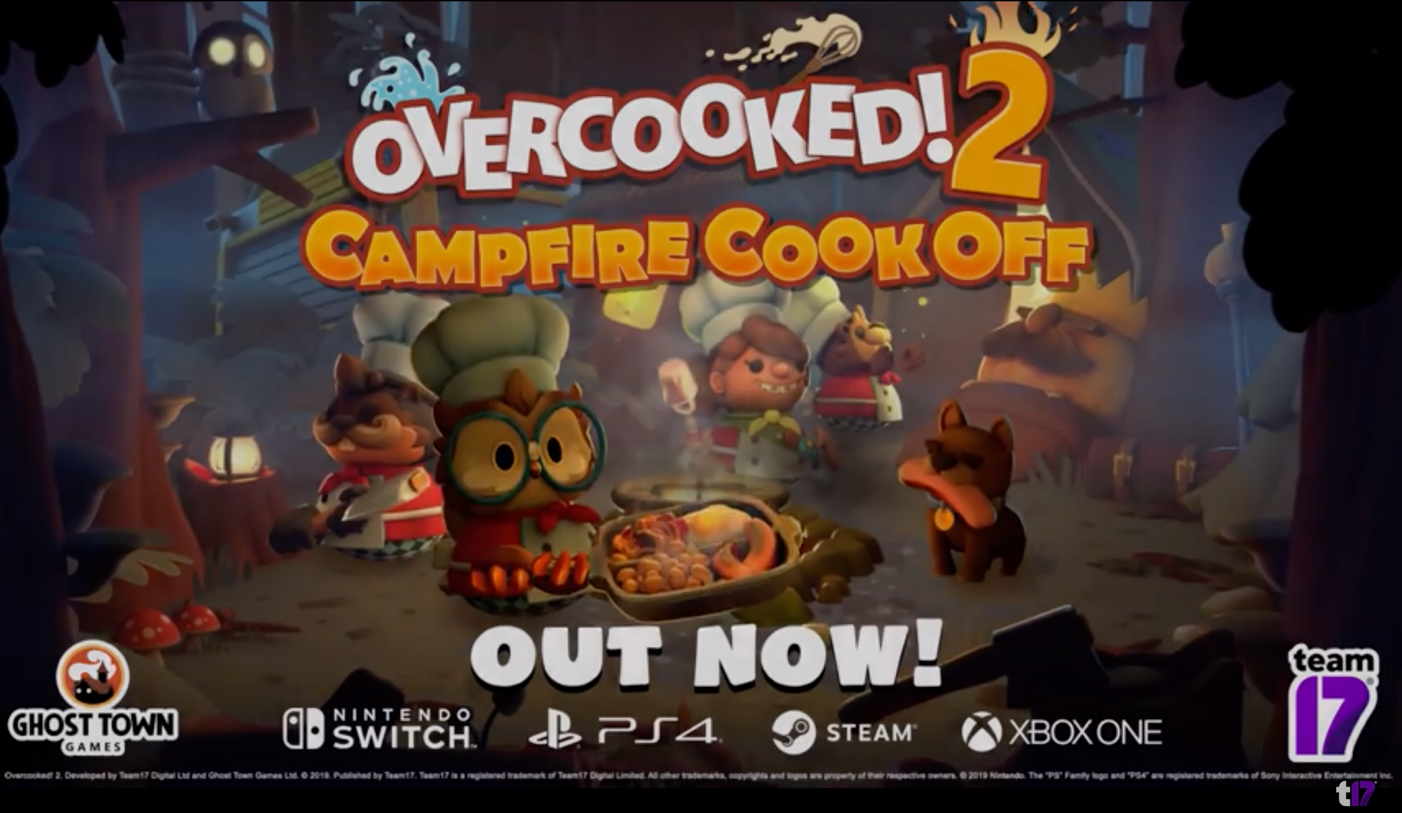 Overcooked 2's Campfire Cook Off DLC Available Today on Nintendo Switch