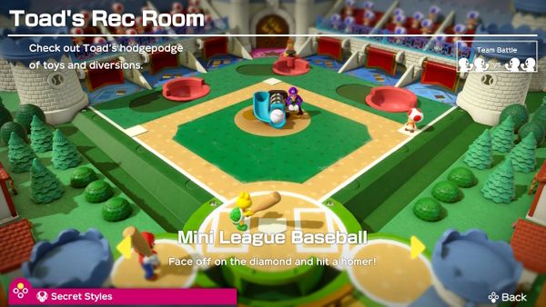 Super Mario Party's Mini League Baseball looks vaguely familiar