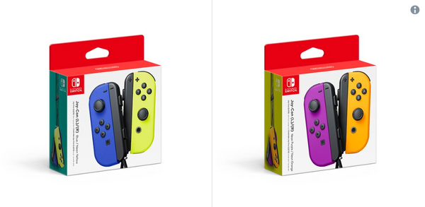 Nintendo Announces Two New Joy-Con Colours